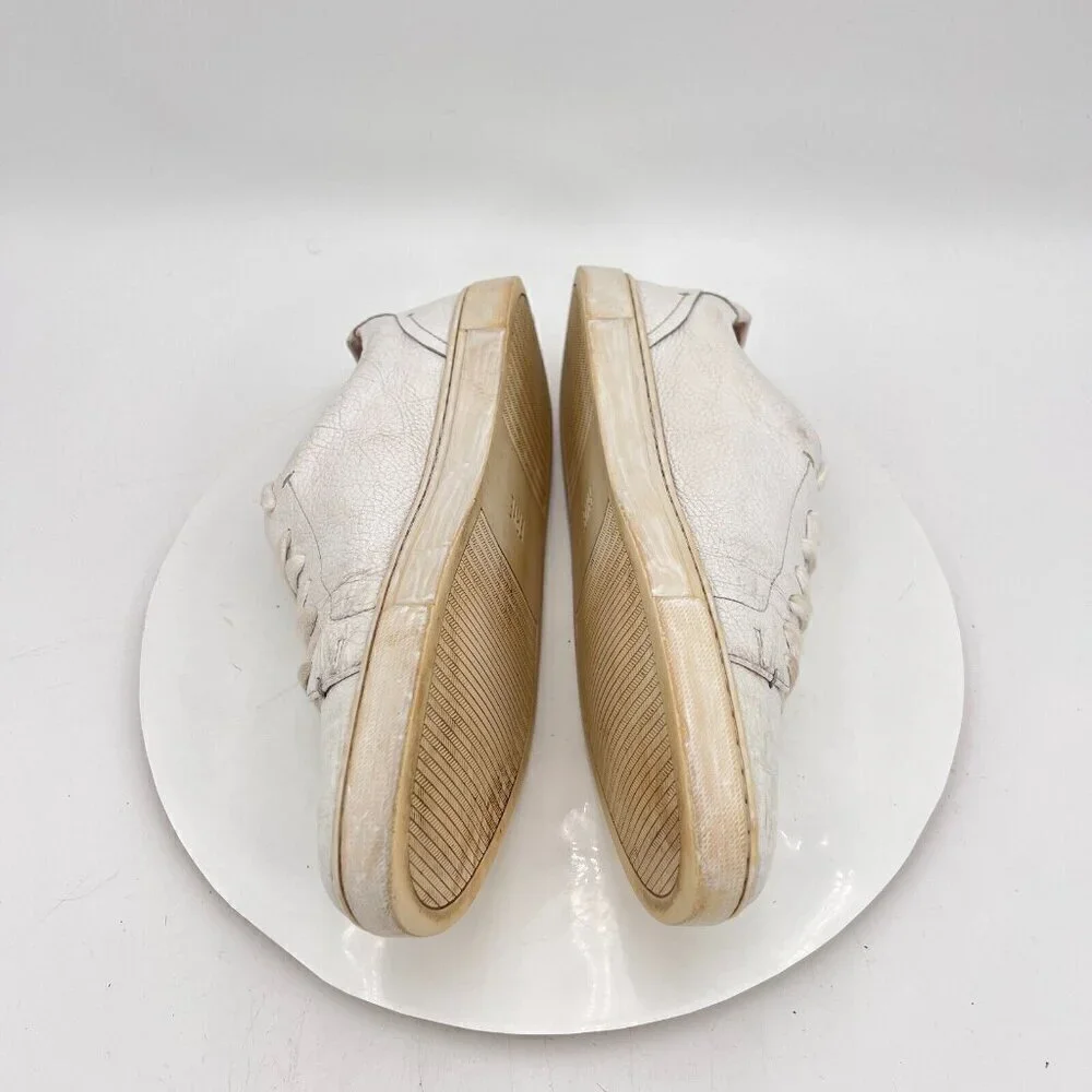Frye Ivy Low Women Size 11M 3471183-WHT White Leather Low Top Casual Shoes